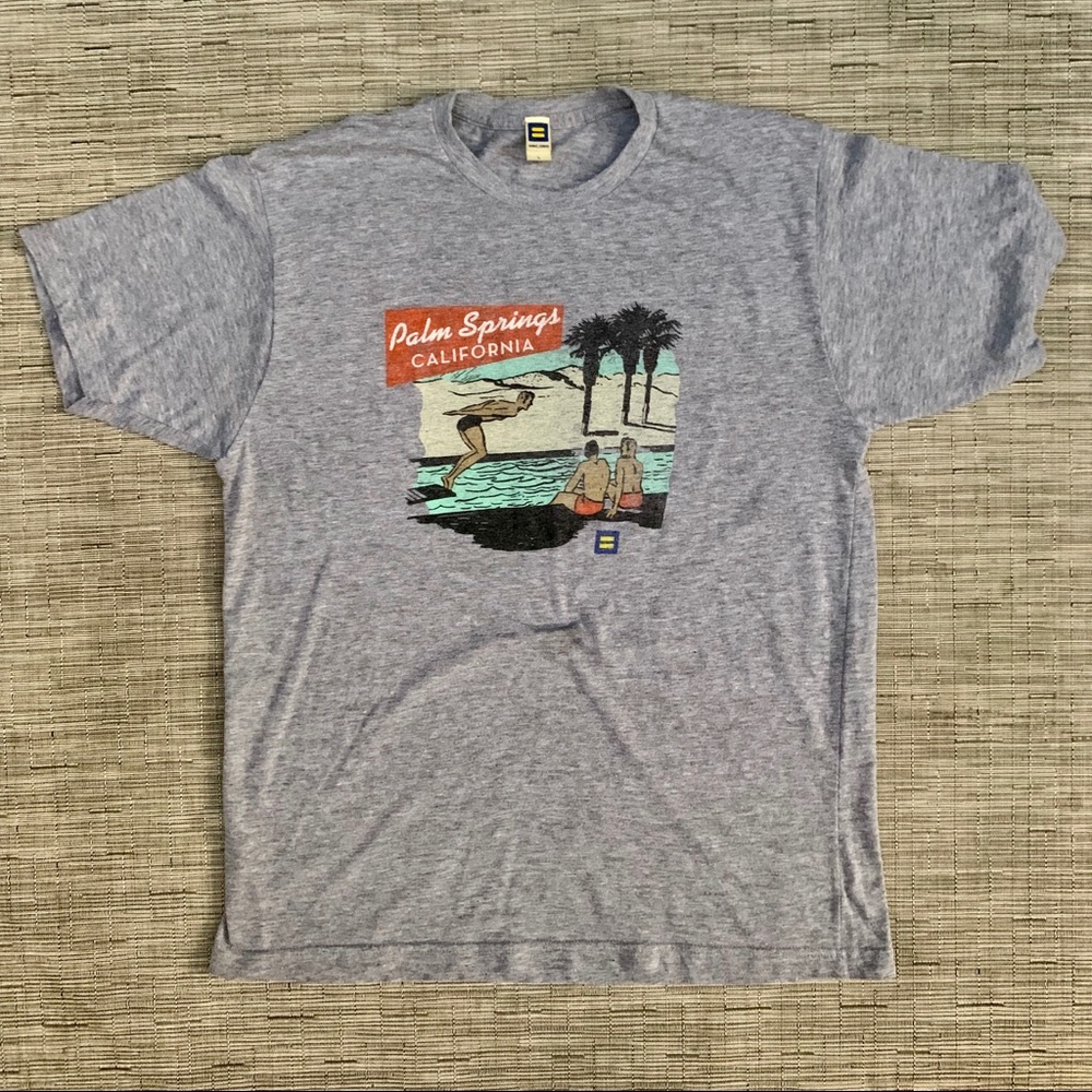 Palm Springs Equality Tee Size Large